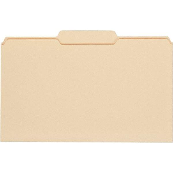 UNIVERSAL - 9-5/8 x 14-3/4", Legal, Manila, File Folders with Top Tab - 11 Point Stock, 1/3 Tab Cut Location - All Tool & Supply