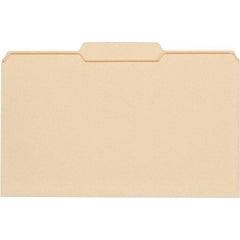 UNIVERSAL - 9-5/8 x 14-3/4", Legal, Manila, File Folders with Top Tab - 11 Point Stock, 1/3 Tab Cut Location - All Tool & Supply