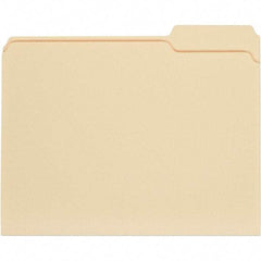 UNIVERSAL - 9-5/8 x 11-3/4", Letter Size, Manila, File Folders with Top Tab - 11 Point Stock, 1/3 Tab Cut Location - All Tool & Supply