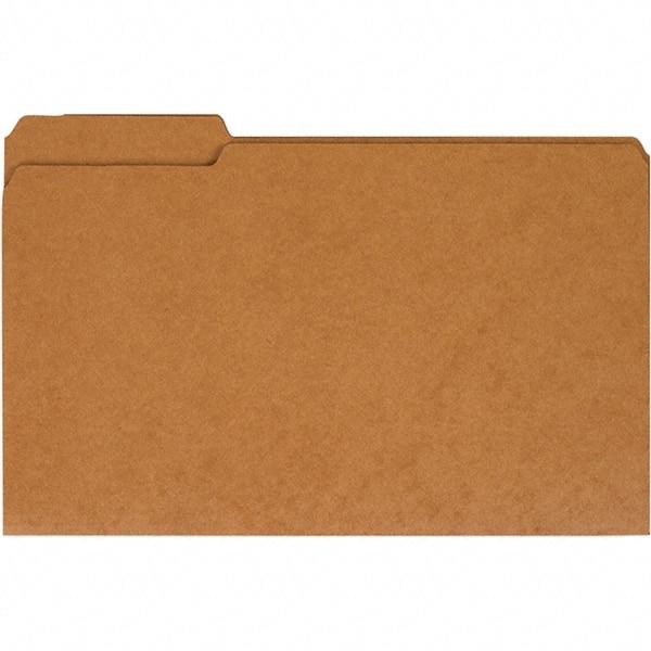 UNIVERSAL - 9-5/8 x 14-3/4", Legal, Kraft, File Folders with Top Tab - 11 Point Stock, 1/3 Tab Cut Location - All Tool & Supply