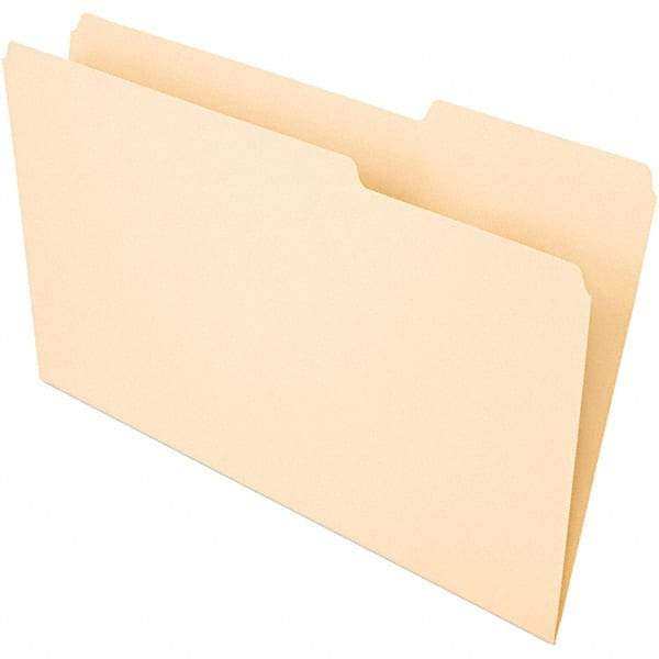 UNIVERSAL - 9-5/8 x 14-3/4", Legal, Manila, File Folders with Top Tab - 1/3 Tab Cut Location - All Tool & Supply