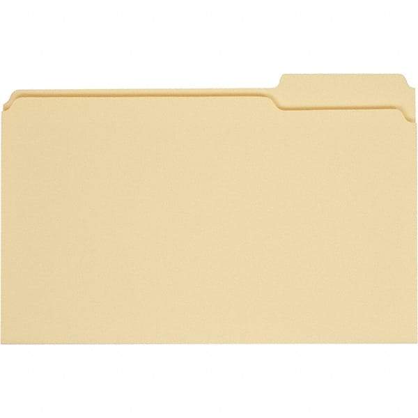 UNIVERSAL - 9-5/8 x 14-3/4", Legal, Manila, File Folders with Top Tab - 11 Point Stock, 1/3 Tab Cut Location - All Tool & Supply