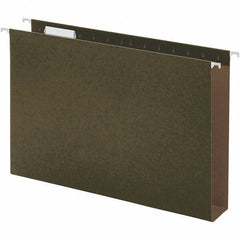 UNIVERSAL - 9-5/8 x 14-3/4", Legal, Standard Green, Hanging File Folder - 11 Point Stock, 1/5 Tab Cut Location - All Tool & Supply