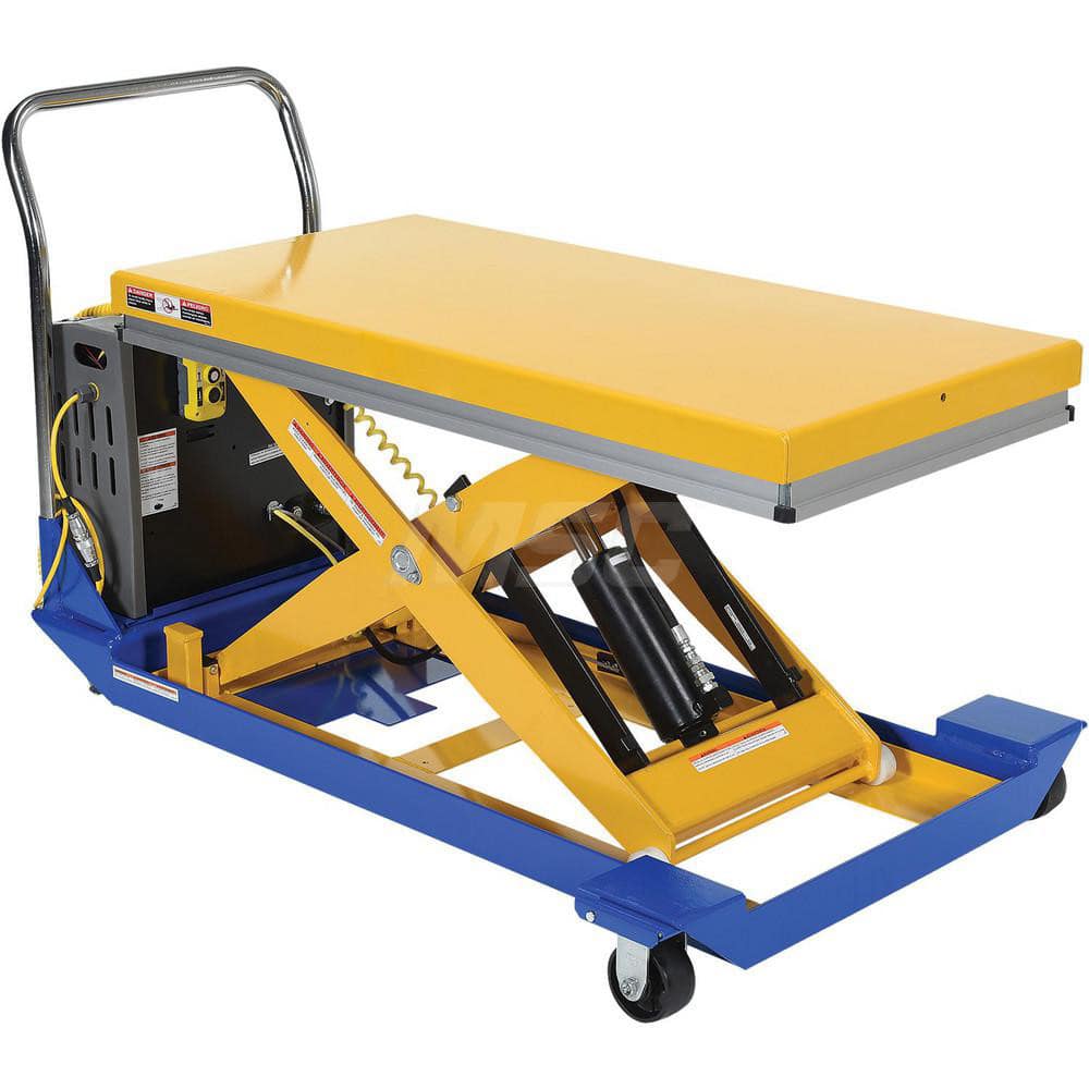 Vestil - Lifting Tables; Type: Scissor Cart ; Lift Style: Scissor ; Style: Portable Battery-Operated ; Load Capacity (Lb.): 1000.000 ; Minimum Height (Inch): 10-1/2 ; Lift Height (Inch): 42-1/2 - Exact Industrial Supply