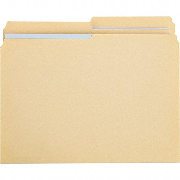 UNIVERSAL - 9-5/8 x 11-3/4", Letter Size, Manila, File Folders with Top Tab - 11 Point Stock, 1/2 Tab Cut Location - All Tool & Supply