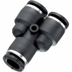 Prevost - Plastic Push-To-Connect Tube Fittings Type: Union Y Tube Outside Diameter (Inch): 1/4 - All Tool & Supply