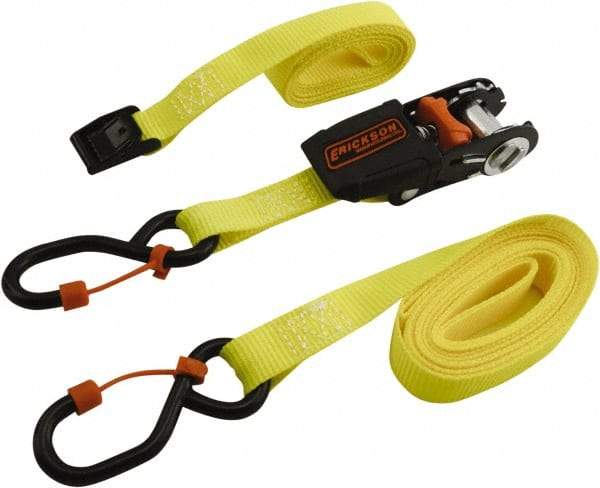 Erickson Manufacturing - 6/10' Long x 3/4" Wide, 600 Lb Basket Capacity, Polyester Web Sling - Yellow - All Tool & Supply