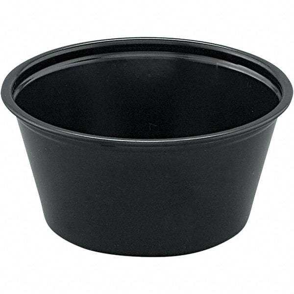 Solo - 2 oz Polystyrene Portion Cups - Black - All Tool & Supply