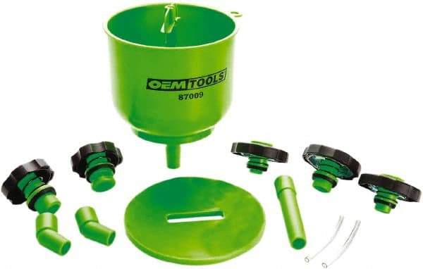 OEM Tools - 16 oz Capacity Plastic Funnel Set - Green - All Tool & Supply