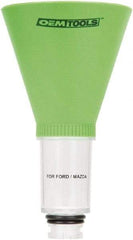 OEM Tools - 16 oz Capacity Plastic Funnel - 5" Mouth OD, 3-3/4" Straight Spout, Green & Clear - All Tool & Supply