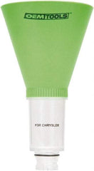 OEM Tools - 16 oz Capacity Plastic Funnel - 5" Mouth OD, 3-3/4" Straight Spout, Green & Clear - All Tool & Supply