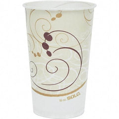 Solo - 16 oz Treated-Paper Cold Cups - White, Beige, Red - All Tool & Supply