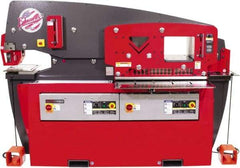 Edwards Manufacturing - 17-3/4" Throat Depth, 110 Ton Punch Pressure, 1-3/8" in 1" Punch Capacity Ironworker - 7-1/2 hp, 3 Phase, 230 Volts, 91-9/16" Wide x 65-1/8" High x 44-7/8" Deep - All Tool & Supply