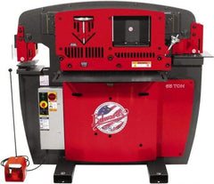 Edwards Manufacturing - 9-3/4" Throat Depth, 65 Ton Punch Pressure, 1-1/16" in 3/4" Punch Capacity Ironworker - 7-1/2 hp, 3 Phase, 460 Volts, 50" Wide x 60-1/4" High x 45" Deep - All Tool & Supply