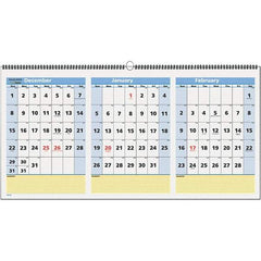 AT-A-GLANCE - 8 Sheet, 23-1/2 x 12", Wall Calendar - White - All Tool & Supply