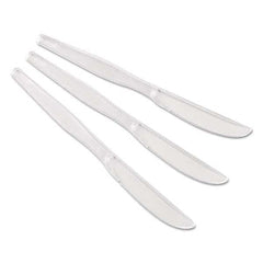 Dixie - Heavyweight Polystyrene Cutlery, Knives, Clear, 1000/Carton - All Tool & Supply