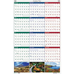 House of Doolittle - 1 Sheet, 24 x 37", Erasable Wall Calendar - Earthscapes Nature - All Tool & Supply