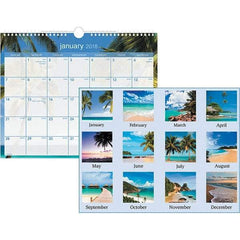 AT-A-GLANCE - 12 Sheet, 15 x 12", Wall Calendar - Tropical - All Tool & Supply