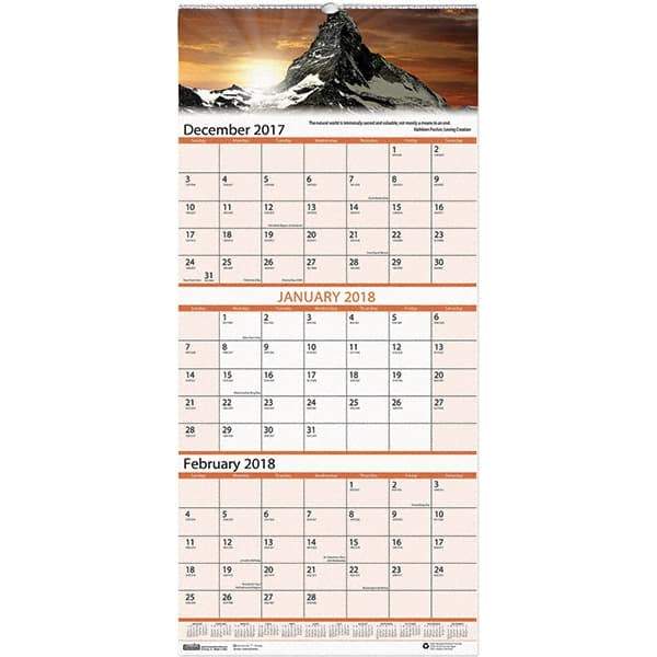 House of Doolittle - 14 Sheet, 8 x 17", Wall Calendar - Scenic - All Tool & Supply