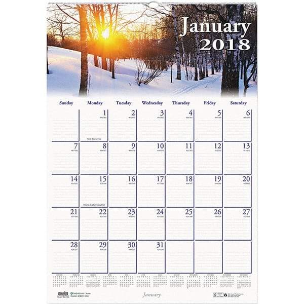 House of Doolittle - 12 Sheet, 12 x 16-1/2", Wall Calendar - Scenic - All Tool & Supply