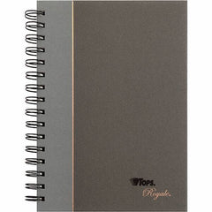 TOPS - 96 Sheet, 5-1/4 x 8 1/4", Legal/Wide (Style) Business Notebook - Black & Gray - All Tool & Supply