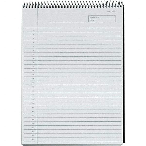 TOPS - 60 Sheet, 8-1/2 x 11-3/4", Legal/Wide (Style) Planning Pad - Black - All Tool & Supply