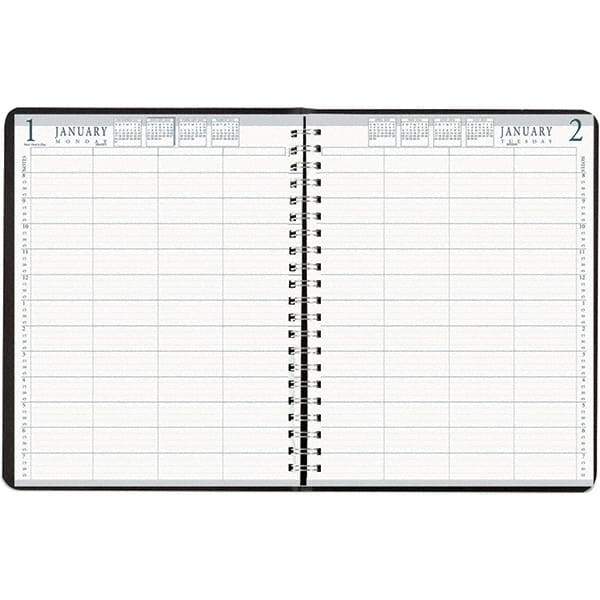 House of Doolittle - 365 Sheet, 8 x 11", Group Daily Appointment Book - Black - All Tool & Supply