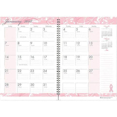 House of Doolittle - 24 Sheet, 7 x 10", Monthly Planner - Pink - All Tool & Supply