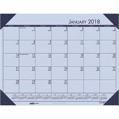 House of Doolittle - 12 Sheet, 22 x 17", Desk Pad Calendar - Sunset Orchid - All Tool & Supply