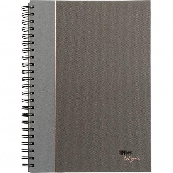 TOPS - 96 Sheet, 8-1/4 x 11-3/4", Legal/Wide (Style) Business Notebook - Black & Gray - All Tool & Supply