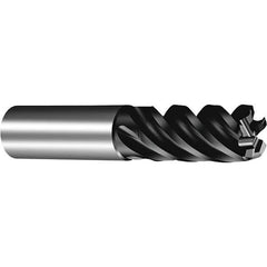 Sandvik Coromant - 8mm, 5 Flute, Solid Carbide, 0.5mm Corner Chamfer End Mill - 42° Helix, 18mm LOC - All Tool & Supply