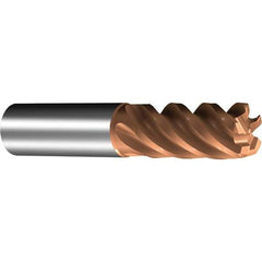 Sandvik Coromant - 8mm, 5 Flute, Solid Carbide, 1mm Corner Chamfer End Mill - 42° Helix, 18mm LOC - All Tool & Supply