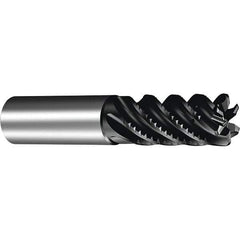 Sandvik Coromant - 3/8", 6 Flute, Solid Carbide, 0.03" Corner Chamfer End Mill - 42° Helix, 25/32" LOC - All Tool & Supply