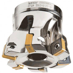 Iscar - Indexable High-Feed Face Mills Cutting Diameter (Decimal Inch): 0.708 Cutting Diameter (mm): 18 - All Tool & Supply