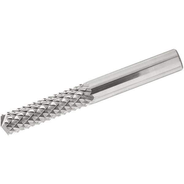 Iscar - 10mm Cutting Diam x 20mm Length of Cut, 6 Flute, Compression Spiral Router Bit - Uncoated, Right Hand Cut, Solid Carbide, 72mm OAL x 10mm Shank Diam, Square End - All Tool & Supply