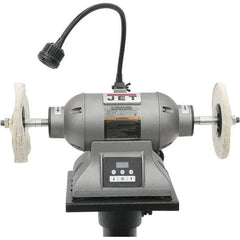 Jet - 8" Wheel Diam x 1/2" Wheel Width, 1 hp Buffer - 5/8" Arbor Hole Diam, 3 Phase, 3,600 Max RPM, 115 Volts - All Tool & Supply