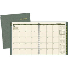 AT-A-GLANCE - 24 Sheet, 9 x 11", Monthly Planner - Green - All Tool & Supply