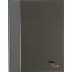 TOPS - 96 Sheet, 10-1/2 x 8", Legal/Wide (Style) Business Notebook - Black & Gray - All Tool & Supply