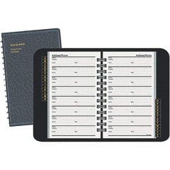 AT-A-GLANCE - 100 Sheet, 4-7/8 x 8", Telephone/Address Book - Black - All Tool & Supply