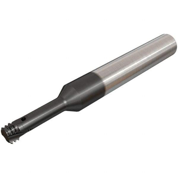 Iscar - UNJ, 5.1mm Cutting Diam, 3 Flute, Solid Carbide Helical Flute Thread Mill - Internal Thread, 16mm LOC, 64mm OAL, 8mm Shank Diam - All Tool & Supply