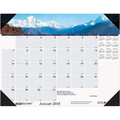 House of Doolittle - 12 Sheet, 22 x 17", Desk Pad Calendar - Mountains - All Tool & Supply