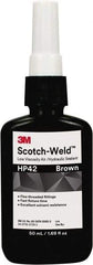 3M - 50 mL Bottle Brown Threaded Pipe Sealant - Dimethacrylate, 300°F Max Working Temp, For Seal Hydraulic & Pneumatic Pipes & Fittings - All Tool & Supply