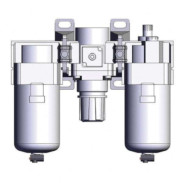 SMC PNEUMATICS - Filter, Regulator & Lubricator (FRL) Units Configuration: 3 Pc. Filter-Regulator-Lubricator Body Type: Standard - All Tool & Supply