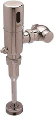 Zurn - 3/4" Spud Coupling, 1" Pipe, Urinal Automatic Flush Valve - Single Flush, 0.125 Gal per Flush, Chrome Cover, Powered by 4 AA Batteries - All Tool & Supply