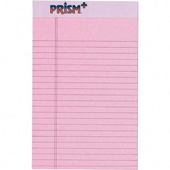 TOPS - 50 Sheet, 5 x 8", Narrow Legal Pad - Pastel Pink - All Tool & Supply