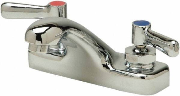 Zurn - Integral, Two Handle, Chrome Plated Deck Mount, Laundry Faucet - Lever Handle - All Tool & Supply