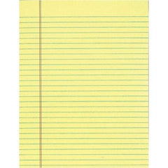 TOPS - 50 Sheet, 8-1/2 x 11", Legal/Wide (Style) Legal Pad - Canary - All Tool & Supply