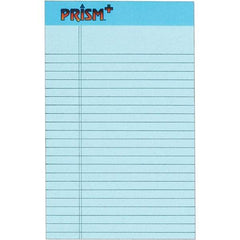 TOPS - 50 Sheet, 5 x 8", Narrow Legal Pad - Pastel Blue - All Tool & Supply