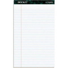 TOPS - 50 Sheet, 8-1/2 x 14", Legal/Wide (Style) Writing Pad - White - All Tool & Supply