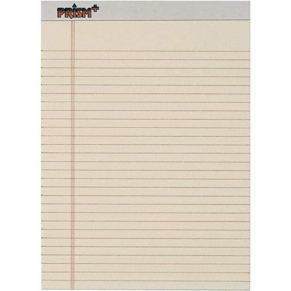 TOPS - 50 Sheet, 8-1/2 x 11-3/4", Legal/Wide (Style) Legal Pad - Pastel Ivory - All Tool & Supply